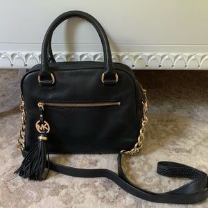 Michael Kors Knox Tassel Leather Medium Satchel